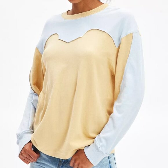 NWT Urban Outfitters BDG Cowboy Oversized Peach Crew Neck Tee - Picture 1 of 5